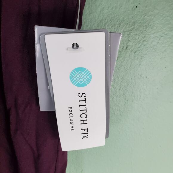 Daniel Rainn Womens Dark Purple Brinn Scoop Neck Pleat Detail Knit Top Size XXL - Picture 6 of 6